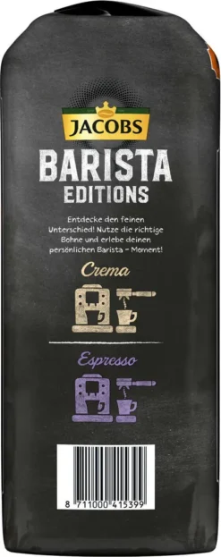 JACOBS Kaffeebohnen Barista Editions Crema Intense 3 Kg Geöstete Bohnen+ 1 Jacobs Barista Becher+ 1 Dose -De’Longhi Verkaufsgeschäft 028a4712a2d5085cf4d9df4a7c17d6cf 1