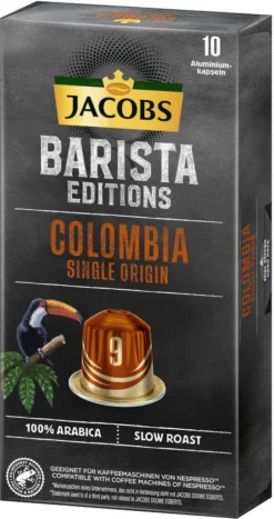 JACOBS Kapseln Barista Editions Colombia Origin 9 10 X 10 Nespresso®* Kompatibel 11 JACOBS Kapseln Barista Editions Colombia Origin 9 10 X 10 Nespresso®* Kompatibel -De’Longhi Verkaufsgeschäft 0340e85ce02ca01e0564e38a5d963e18