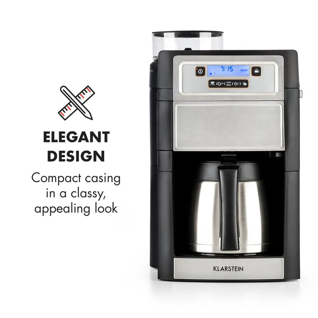 Aromatica II Thermo Kaffeemaschine, Mahlwerk, 1,25 L, Silber 3 Aromatica II Thermo Kaffeemaschine, Mahlwerk, 1,25 L, Silber – Bild 3