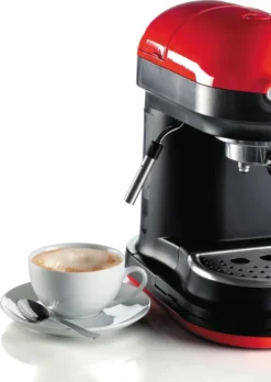 Ariete Siebträger-Espressomaschine Moderna Mit Kaffeemühle Und Aufschäumdüse, Rot/schwarz 36 Ariete Siebträger-Espressomaschine Moderna Mit Kaffeemühle Und Aufschäumdüse, Rot/schwarz -De’Longhi Verkaufsgeschäft 059e775a5966f33e688880a13009dab9