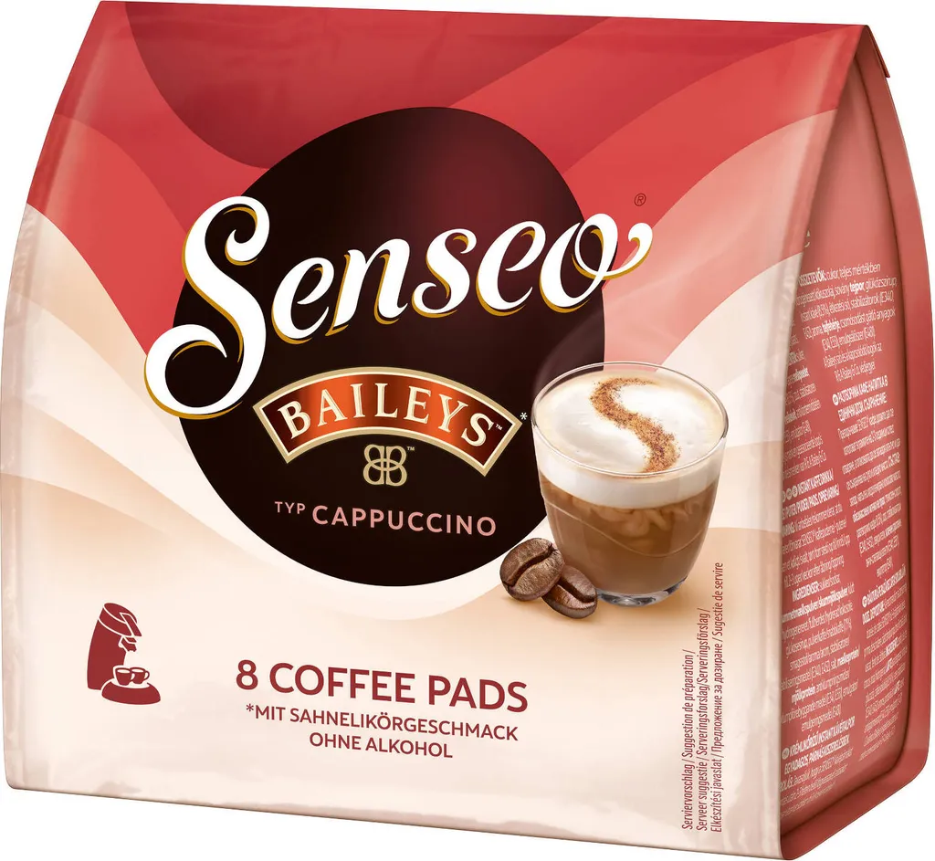SENSEO Cappuccino Baileys Pads Sahnelikörgeschmack 10er Pack - 10 X 8 Getränke 4 SENSEO Cappuccino Baileys Pads Sahnelikörgeschmack 10er Pack - 10 X 8 Getränke – Bild 4