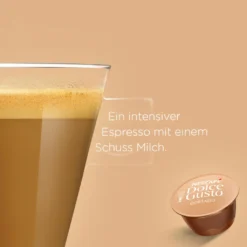 Nescafé® Nescafé Dolce Gusto Cortado Espresso Macchiato | 16 Portionen 18 Nescafé® Nescafé Dolce Gusto Cortado Espresso Macchiato | 16 Portionen -De’Longhi Verkaufsgeschäft 0bb96455bca6024254c735a9d524209b