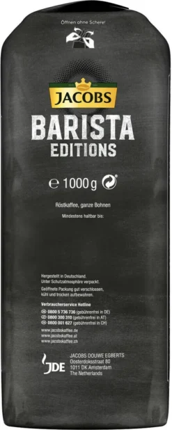 JACOBS Kaffeebohnen Barista Editions Crema 2x1 Kg Ganze Kaffee Bohnen Geröstet 13 JACOBS Kaffeebohnen Barista Editions Crema 2x1 Kg Ganze Kaffee Bohnen Geröstet -De’Longhi Verkaufsgeschäft 0d63e5e70b92352acebac272499903e4 2
