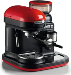 Ariete Siebträger-Espressomaschine Moderna Mit Kaffeemühle Und Aufschäumdüse, Rot/schwarz 30 Ariete Siebträger-Espressomaschine Moderna Mit Kaffeemühle Und Aufschäumdüse, Rot/schwarz -De’Longhi Verkaufsgeschäft 0e3fcd47c289b6e3c647b117f6097428