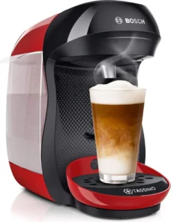 TASSIMO Kaffeekapselmaschine Happy TAS1003, Rot -De’Longhi Verkaufsgeschäft 0eeb990972515f5d3c0577b58c2c4d03