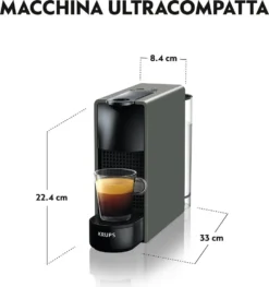 Krups Nespresso Essenza Mini XN110B - Kaffeetassenmaschine - Grau -De’Longhi Verkaufsgeschäft 12e7e93cf3556ee886bf3f1d98feddc3