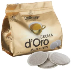 Dallmayr Crema D'Oro Mild & Fein | 16 Kaffeepads -De’Longhi Verkaufsgeschäft 1343504b8895c8442f7adf5c162325c9