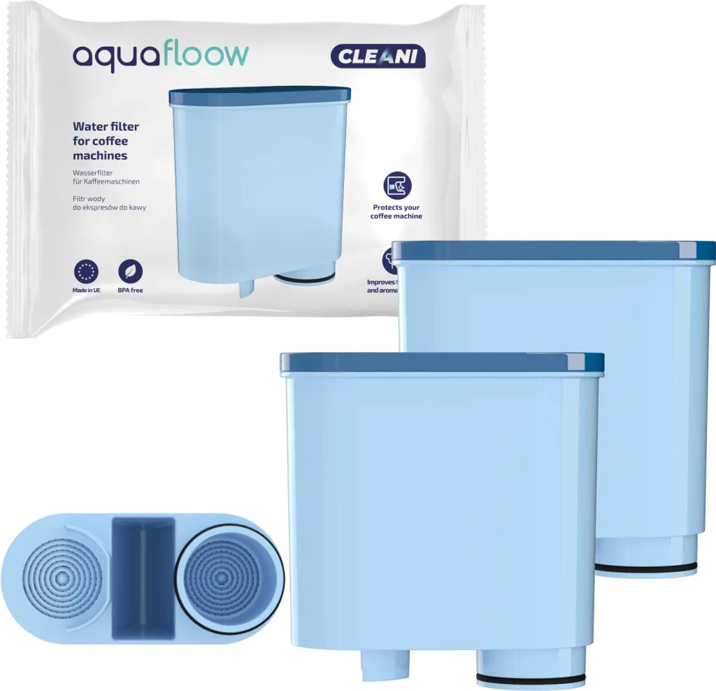 2x AquaFloow Cleani Wasserfilter Für Saeco/Philips Espressomaschinen (Saeco AquaClean CA6903/00 Und Philips AquaClean CA6903/10) + Wessper CleanOil Reinigungstabletten + Wessper CleanMax Entkalker 250ml + Fett 2 2x AquaFloow Cleani Wasserfilter Für Saeco/Philips Espressomaschinen (Saeco AquaClean CA6903/00 Und Philips AquaClean CA6903/10) + Wessper CleanOil Reinigungstabletten + Wessper CleanMax Entkalker 250ml + Fett – Bild 2
