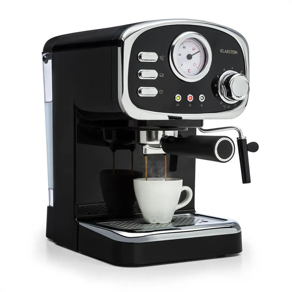 Espressionata Gusto Espressomaschine 1100W 15 Bar Druck Schwarz 1 Espressionata Gusto Espressomaschine 1100W 15 Bar Druck Schwarz