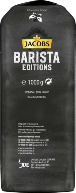 JACOBS Kaffeebohnen Barista Editions Crema Intense 2 X 1kg Ganze Bohnen + 1 Aluminiumdose Im Barista Design 17 JACOBS Kaffeebohnen Barista Editions Crema Intense 2 X 1kg Ganze Bohnen + 1 Aluminiumdose Im Barista Design -De’Longhi Verkaufsgeschäft 17b40410a86ca6c83a14b27537760205