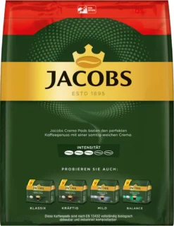 JACOBS Pads Crema Classic UTZ- 5 X 36 Getränke Vorteilspack + 1 Senseo Dose -De’Longhi Verkaufsgeschäft 1a168982e042fb7d23ebab9d8ba737c0