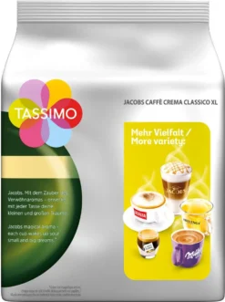 Tassimo Jacobs Caffè Crema Classico XL | 5 Packungen á 16 T Discs 7 Tassimo Jacobs Caffè Crema Classico XL | 5 Packungen á 16 T Discs -De’Longhi Verkaufsgeschäft 1adc906880144ea37a9ffb15ad237bb4