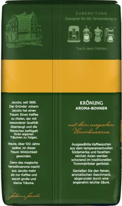 JACOBS Kaffeebohnen Krönung Aroma-Bohnen 6x500g Ganze Kaffee Bohnen Geröstet 7 JACOBS Kaffeebohnen Krönung Aroma-Bohnen 6x500g Ganze Kaffee Bohnen Geröstet -De’Longhi Verkaufsgeschäft 1b01cf06863364f490655b9edf3fc927