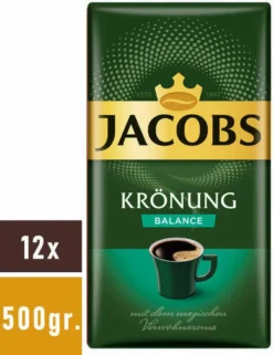 JACOBS Krönung Balance Filterkaffee 12 X 500 G Gemahlener Röstkaffee -De’Longhi Verkaufsgeschäft 1c23b5ad59226354684da1707df833c9
