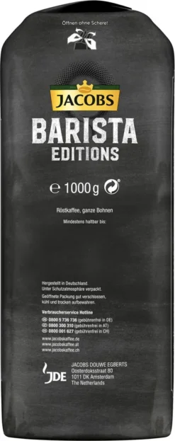 JACOBS Kaffeebohnen Barista Editions Espresso 2x1kg Ganze Bohne + Aluminium Dose Im Barista Design 17 JACOBS Kaffeebohnen Barista Editions Espresso 2x1kg Ganze Bohne + Aluminium Dose Im Barista Design -De’Longhi Verkaufsgeschäft 1d4a3db309dedc13cd3a8b0b9a483b08