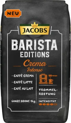 JACOBS Kaffeebohnen Barista Editions Crema Intense 2 X 1kg Ganze Bohnen + 1 Aluminiumdose Im Barista Design 12 JACOBS Kaffeebohnen Barista Editions Crema Intense 2 X 1kg Ganze Bohnen + 1 Aluminiumdose Im Barista Design -De’Longhi Verkaufsgeschäft 1e3efdc53da2d1a87041100c8982f1a6