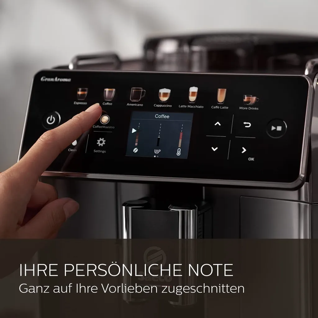 Philips Saeco SM6585/00 GranAroma Kaffeevollautomat Mit Farbigem Display Edelstahl 5 Philips Saeco SM6585/00 GranAroma Kaffeevollautomat Mit Farbigem Display Edelstahl – Bild 5