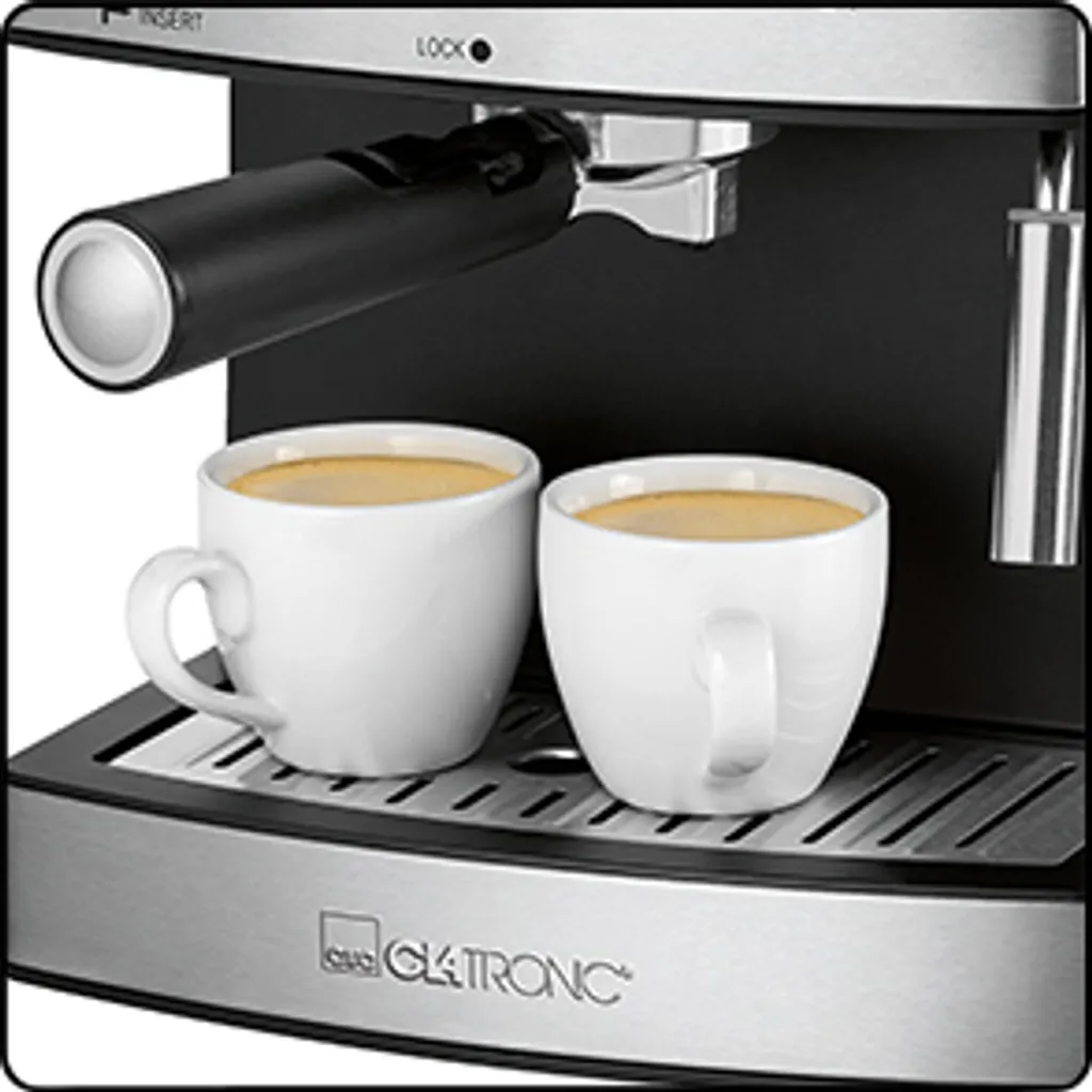 Clatronic ES 3643 Espresso- Und Cappuccino-Automat, 15 Bar Pumpdruck, Tassenvorwärmfunktion, Mit Aufschäum- Und Heißwasserfunktion 8 Clatronic ES 3643 Espresso- Und Cappuccino-Automat, 15 Bar Pumpdruck, Tassenvorwärmfunktion, Mit Aufschäum- Und Heißwasserfunktion – Bild 8