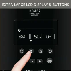 Krups Kaffeevollautomat Quattro Force EA817K Espresso Display Plus Reinigungs-/Pflegeset -De’Longhi Verkaufsgeschäft 20f480281a99af6b963022ee22f13883