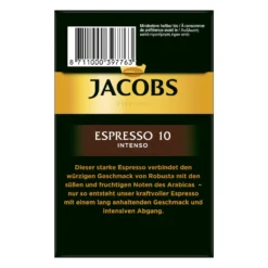 JACOBS Kapseln Espresso Intenso 5 X 40 Nespresso®* Kompatible Kaffeekapseln -De’Longhi Verkaufsgeschäft 211cd9c21037908ffa6427126694d593