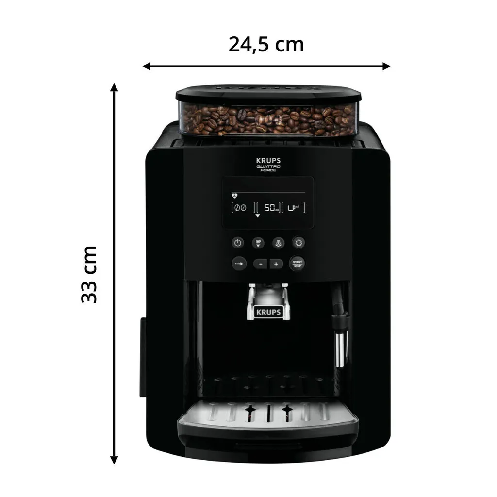 Krups Kaffeevollautomat Quattro Force Mit Milchaufschäumdüse + Mahlwerk EA817K 9 Krups Kaffeevollautomat Quattro Force Mit Milchaufschäumdüse + Mahlwerk EA817K – Bild 9