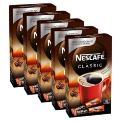 Nestlé® Nescafe Classic Löslicher Instantkaffee Tassenpackungen 10x2g 5er Pack