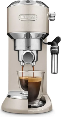 De'Longhi Delonghi Kaffeemaschine Dedica Metallics EC785.BG Pumpendruck 15 Bar, Eingebauter Milchaufschäumer, Manuell, 1300 W, Beige -De’Longhi Verkaufsgeschäft 2eb20ec8c048c26c1dd88e99c6b1c10c