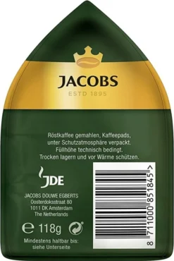 Jacobs Crema Pads Mild | 18 Senseo Kompatible Kaffeepads 118 G -De’Longhi Verkaufsgeschäft 2ffd5f1d88e604aeedb8f50fb14227a9