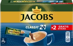 JACOBS Löskaffee Classic 2in1 Löslicher Kaffee 12 X 10+2 Sticks Instantkaffee 8 JACOBS Löskaffee Classic 2in1 Löslicher Kaffee 12 X 10+2 Sticks Instantkaffee -De’Longhi Verkaufsgeschäft 30e1abe6ec9d3acb72632e60a49de7ae