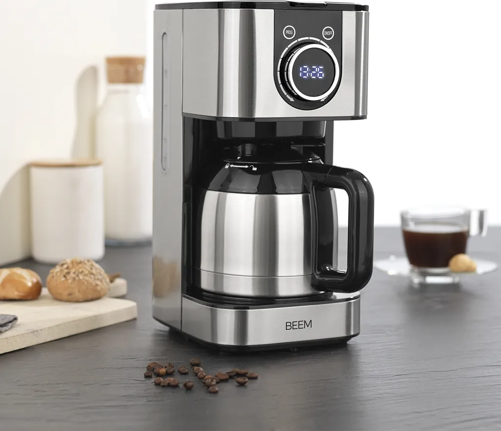 BEEM FRESH-AROMA-SWITCH Filterkaffeemaschine - Thermo Edelstahl 1 L Thermoskanne Bedienrad 24h-Timer 800 W Für 4-8 Tassen Kaffeemaschine Timer 13 BEEM FRESH-AROMA-SWITCH Filterkaffeemaschine - Thermo Edelstahl 1 L Thermoskanne Bedienrad 24h-Timer 800 W Für 4-8 Tassen Kaffeemaschine Timer – Bild 13