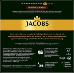 JACOBS Espresso 10 Intenso 200 Nespresso®* Kompatible Kaffeekapseln 8 JACOBS Espresso 10 Intenso 200 Nespresso®* Kompatible Kaffeekapseln -De’Longhi Verkaufsgeschäft 34524faeca953fb7b53963e05948fe56