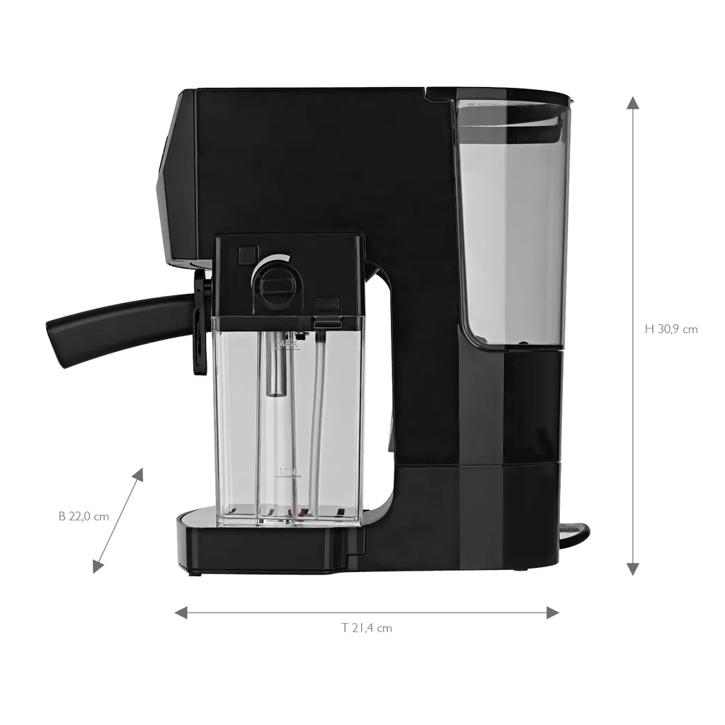 Espressomaschine Siebträger Maschine Barista Edelstahl Milchschaumdüse 20 Bar 6 Espressomaschine Siebträger Maschine Barista Edelstahl Milchschaumdüse 20 Bar – Bild 6