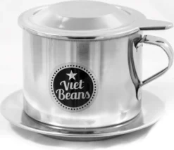 Vietnamesisches Kaffee-Starterset VietBeans Gemahlen - 2 X 250g Gemahlener Röstkaffee + Filter (Phin) + Gez. Kondensmilch -De’Longhi Verkaufsgeschäft 37ec1a89e017be9ac16cfd3c8524fcfe