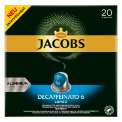 JACOBS Kapseln Decaffeinato 6 Lungo Entkoffeiniert 200 Nespresso®* Kompatibel -De’Longhi Verkaufsgeschäft 3cc6dc58fbc0e5c03f7fa23d3206d6c4