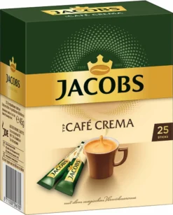 JACOBS Typ Cafe Crema Löslicher Kaffee 12 X 25 Sticks -De’Longhi Verkaufsgeschäft 3d4a5a413d57f62000054ae409e0a4c9