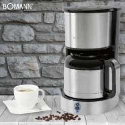 Bomann Thermo-Kaffeeautomat KA 6037 CB Edelstahl/schwarz 16 Bomann Thermo-Kaffeeautomat KA 6037 CB Edelstahl/schwarz -De’Longhi Verkaufsgeschäft 3e2402dc5db31001838d00887f944b6d