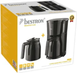 Bestron Kaffeemaschine Mit 2 Thermokannen ACM900TD 900 W Schwarz -De’Longhi Verkaufsgeschäft 3ef1f9d38f4f36d7ecc85f295e9f8782