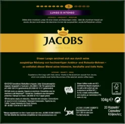 JACOBS Kapseln Nespresso®* Kompatibel 5x20 Lungo 8 Intenso+ 5x20 Decaffeinato 6 -De’Longhi Verkaufsgeschäft 3f95c878483bc77239e88bbc1b1dc252