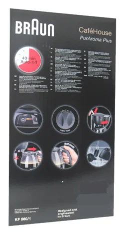 BRAUN Kaffeemaschine KF 560/1 Schwarz -De’Longhi Verkaufsgeschäft 41616b6fb26645fd2c515464ecc33e7b