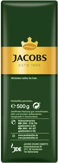 JACOBS Filterkaffee Krönung Mild 6 X 500 G Kaffee Gemahlen + 1 Becher + 1 Dose 14 JACOBS Filterkaffee Krönung Mild 6 X 500 G Kaffee Gemahlen + 1 Becher + 1 Dose -De’Longhi Verkaufsgeschäft 421f7a9f04e031ddbb1be1bf30dc2bd1 2