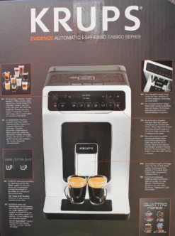 Krups EA891D Evidence Kaffeevollautomat - 2,3L, OLED-Bedienfeld Mit Touchcreen, Edelstahl-Kegelmahlwerk 1450W, Metall -De’Longhi Verkaufsgeschäft 4bc3b6cd1f7a795f518bfd0f07a268d6