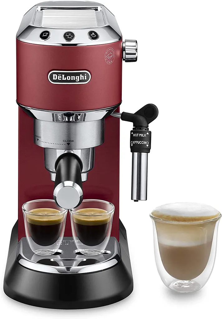 De'Longhi DeLonghi EC685.R Dedica Style Siebträger Espressomaschine Rot 6 De'Longhi DeLonghi EC685.R Dedica Style Siebträger Espressomaschine Rot – Bild 6