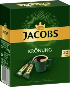 JACOBS Löskaffee Krönung 16 X 20 Sticks Löslicher Kaffee Instantkaffee 320 Getränke -De’Longhi Verkaufsgeschäft 4ce4c67dd85112c9595d8eed20287abf