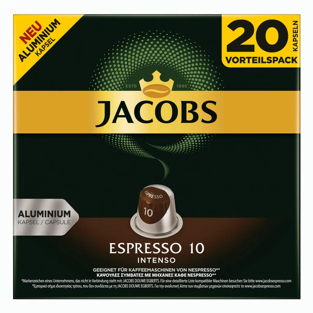 JACOBS Espresso 10 Intenso 200 Nespresso®* Kompatible Kaffeekapseln 6 JACOBS Espresso 10 Intenso 200 Nespresso®* Kompatible Kaffeekapseln – Bild 6