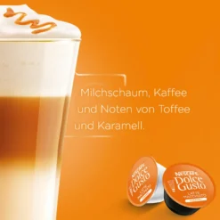 Nescafé® Nescafé Dolce Gusto Caramel Latte Macchiato, Karamell, Kapseln, Kaffeekapsel, Café, Coffee, Kaffee, 16 Kapseln (8 Portionen) 8 Nescafé® Nescafé Dolce Gusto Caramel Latte Macchiato, Karamell, Kapseln, Kaffeekapsel, Café, Coffee, Kaffee, 16 Kapseln (8 Portionen) -De’Longhi Verkaufsgeschäft 4ef168a89eb3bfbe9b107765d6c11e6c