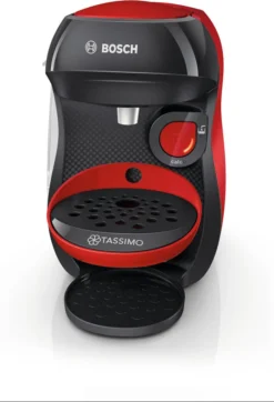 Bosch TASSIMO HAPPY Just Red +20€ Gutschein 1400 Watt +1 Packung Latte Macchiato -De’Longhi Verkaufsgeschäft 4f803555b5115b337eacb018209acac7