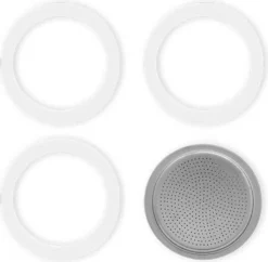 Bialetti 800002 Gummidichtung Und Filter 2T, Aluminium, Weiß -De’Longhi Verkaufsgeschäft 55be01e00b85fca80b51011fde741de6