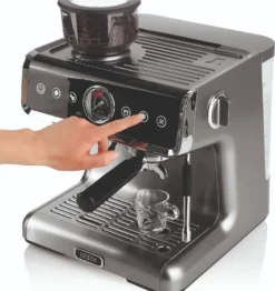 BEEM ESPRESSO-GRIND-PROFESSION Espresso-Siebträgermaschine Mit Mahlwerk - 15 Bar Espressomaschine Siebträger Maschine Barista Kaffee Mahlwerk Milchaufschäumer -De’Longhi Verkaufsgeschäft 5691431a1ed7fb6a5007350cea1af1d5