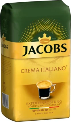 JACOBS Kaffeebohnen Expertenröstung Crema Italiano Bohnenkaffee 2 X 1 Kg Ganze Bohne -De’Longhi Verkaufsgeschäft 578ef88665b048653c7648e3f00a3d8f