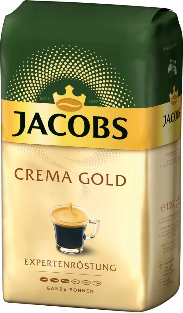 JACOBS Kaffeebohnen Expertenröstung Crema Gold 2 X 1 Kg Ganze Kaffee Bohnen Geröstet 4 JACOBS Kaffeebohnen Expertenröstung Crema Gold 2 X 1 Kg Ganze Kaffee Bohnen Geröstet – Bild 4